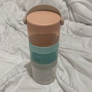 Stackable Snack & Food Storage Tower in Peach, Mint, clear  skiphop